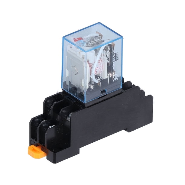 Relés electromagnéticos de potencia con base de zócalo, LY2NJ 8 pines ...