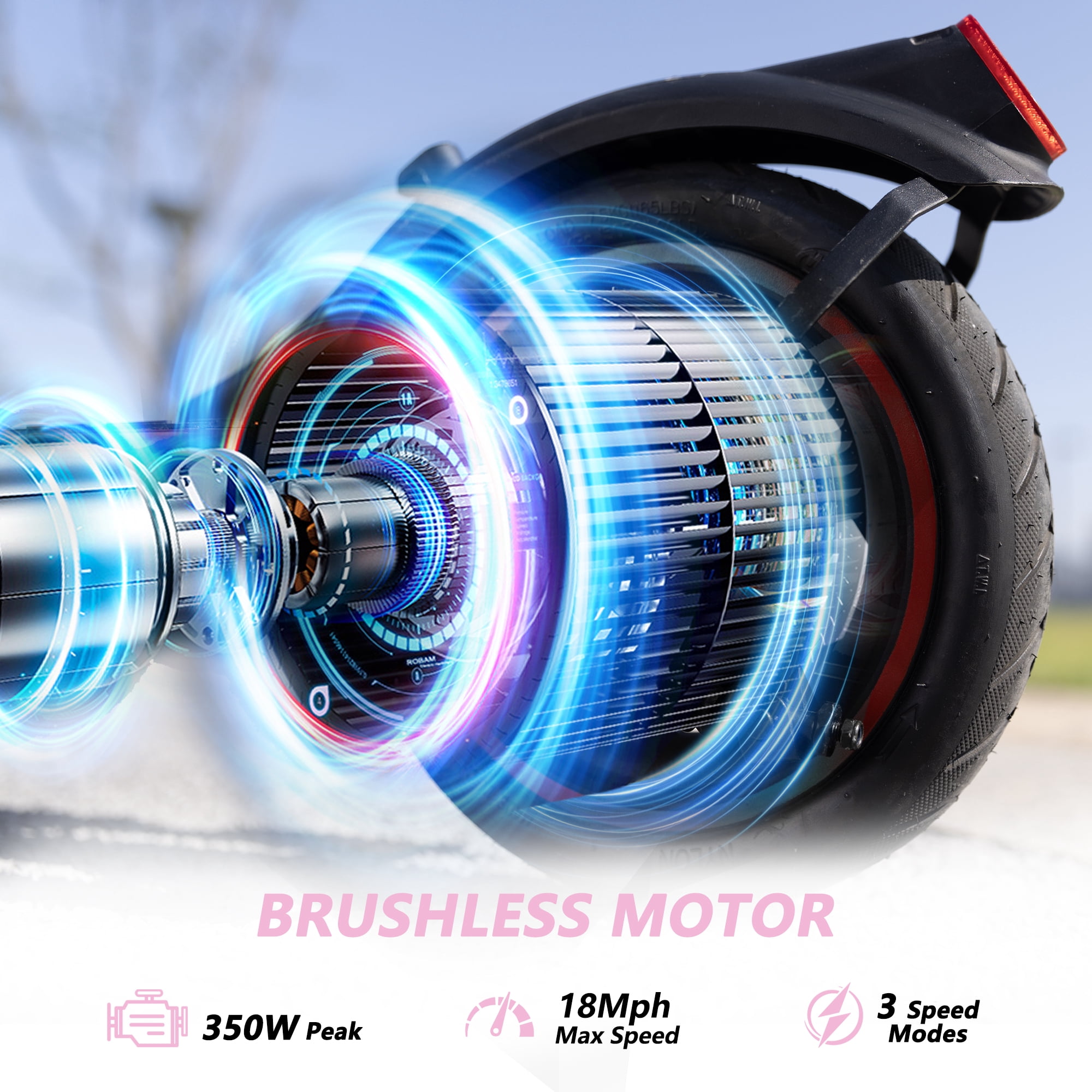 8.5"Electric Scooters,350W Adult Foldable Electric Scooter, Up to 21 MPH &24-34km Long-Range Portable Commuting Scooter