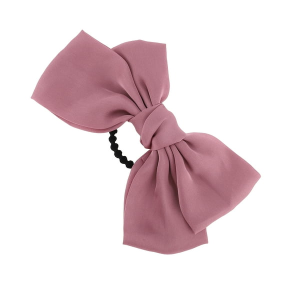 Vocoste Bowknot Hair Rope Hair Scrunchies for Women for Girls Pink 1 Pc