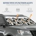 thumbnail image 4 of Disketp 2 Piece Colors Cats Pattern Windshield Sunshades,Folding Windshield Sun Shade For Car Suv Trucks Sedan,Blocks Uv Rays Sun Visor Protector-Medium, 4 of 7
