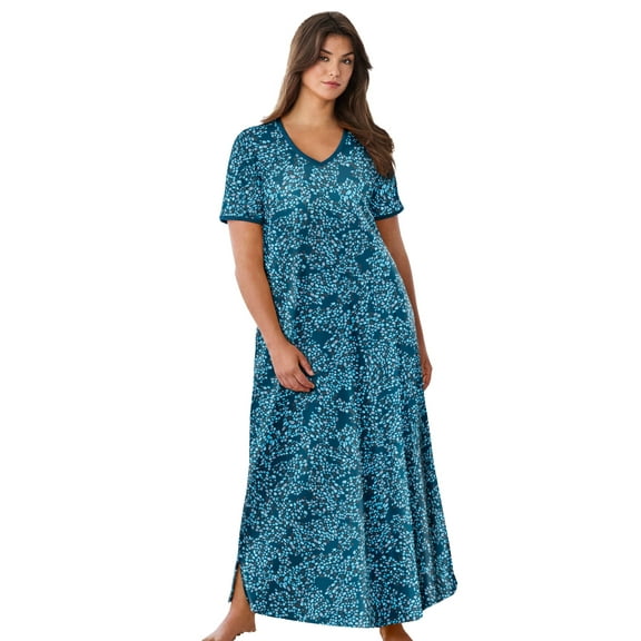 Dreams & Co. Plus Size Long T-Shirt Lounger