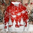 thumbnail image 5 of LUOGENLI Chandails à Capuchon pour Hommes Design Graphique Homme Automne et Hiver Thème de Noël Chandail à Manches Longues Poche Chandail à Capuchon à Manches Longues Hauts de Chandail pour Hommes Chandails à Capuchon Designer Rouge Melon D\'eau Taille XXXXXL, 5 of 5