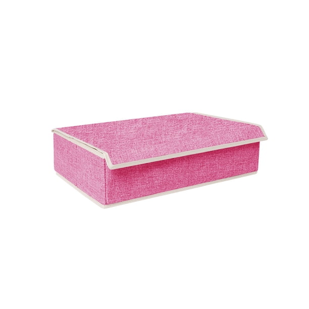 Yuarrent Caja de almacenamiento Ropa interior Calcetines Armario Ropa Sujetador Organizador Ahorro de espacio Cajón Divisor Compartimiento con Almacenamiento y organización del hogar rejilla 17/rosa