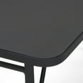 20" x 48" Adjustable Height PVC Top Table, Black