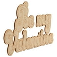 thumbnail image 3 of "Be my Valentine” Wood Cutouts 23-inch, 1/8 inch Thick, Pack of 5 Mother's Day/Valentines Crafts for Gifts and Girls' Décor, by Woodpeckers, 3 of 5