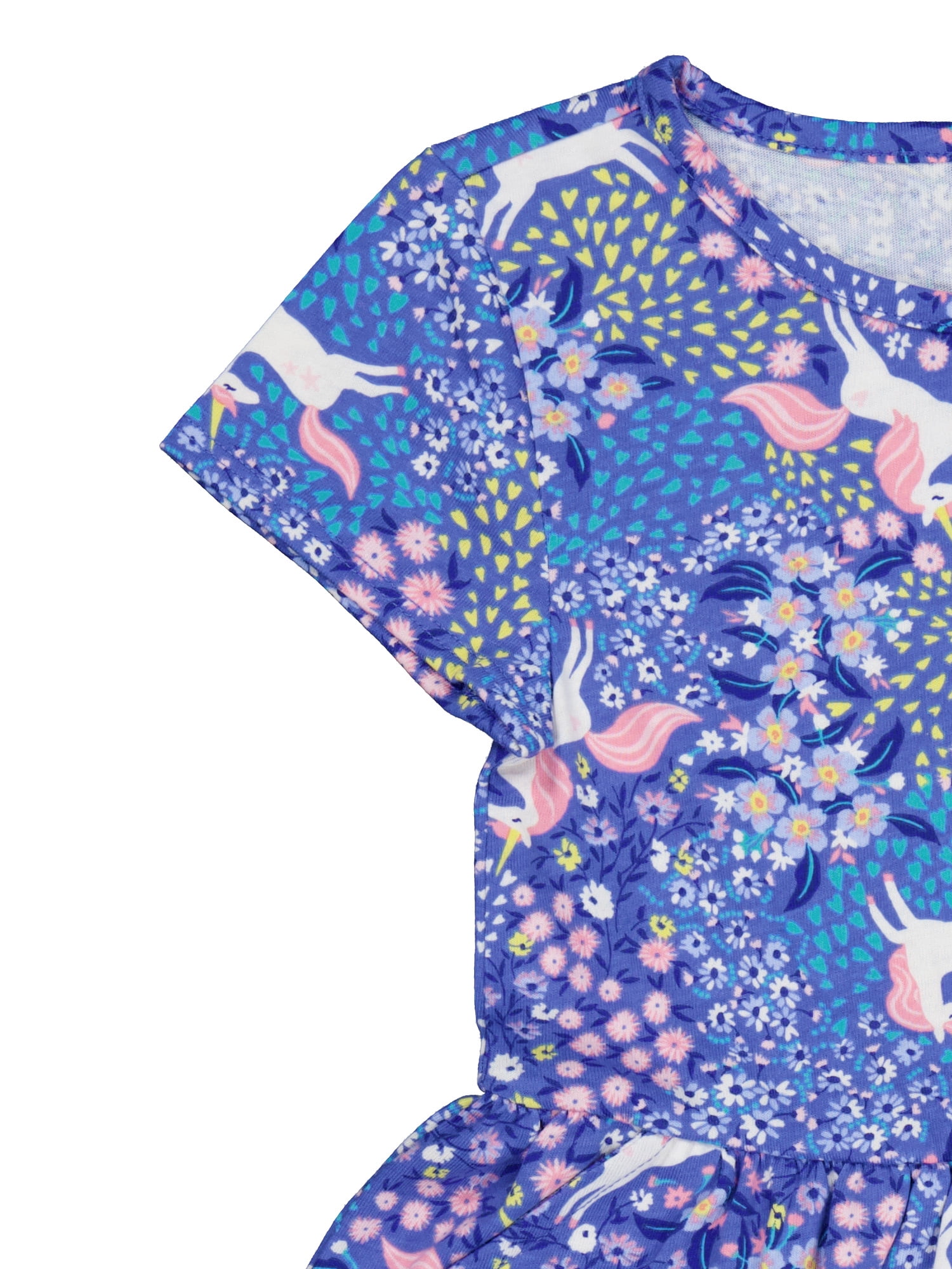 Wonder Nation Girls Dress and Bike Short, 2-Piece, Sizes 4-18 & Plus