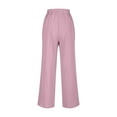thumbnail image 4 of UAMVSH Palazzo Pants for Women Casual Loose High Waist Boho Wide Leg Beach Trousers Trendy Lounge Pant with Pockets, 4 of 5