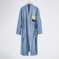 thumbnail image 4 of Agkizg Plus Size Women's Fleece Bathrobe,Long Robes for Women's House Robes,Winter Bathrobe Thick Fleece Robe Quickly Dry Absorbent with Straps Turn-Down Collar Sleepwear Loungewear Home Wear, 4 of 4