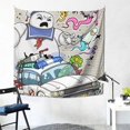 thumbnail image 2 of Ghostbusters Animation Tapestry Luxury Wall Hanging Tapestries Decor For Bedroom Living Room Dormitory Mural Blanket 59x59in, 2 of 8