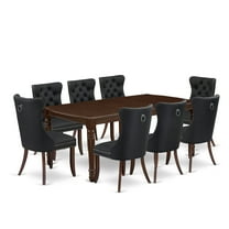 East West Furniture 9 Piece Kitchen Table Set