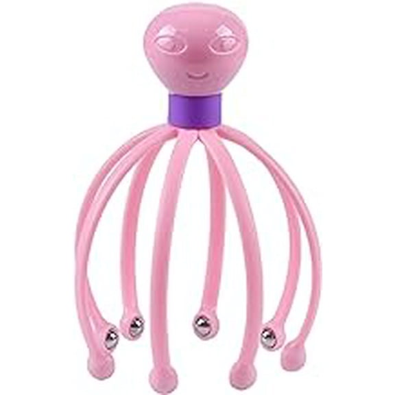 iKonbi Hair Scalp Massager Scalp Scrather 1Pc Claw Body Massager Octopus Head Scalp Neck Equipment Stress Release Relax Massage Relief Head Care Massager(Plastic)