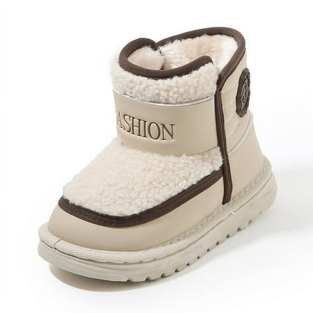 

Children‘s Snow Boots 2024 Winter Boys‘ Cotton Boots fleece-lined Thickened Girls‘ Short Boots Mao Mao Middle and Large Children‘s Lamb Shoes