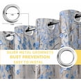 thumbnail image 6 of Blue Brown Forest Blackout Curtains for Bedroom/Living Room, Thermal Insulated Kitchen Curtains, Modern Oil Painting Art Grommet Darkening Window Treatment Drapes 27.5"x39"x2, 6 of 8