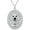 Dog, variant on Cat/Dog Necklaces for Women 925 Sterling Silver Pet Oval Pendant Necklace with Zircon Halo Best Friend Birthday Jewelry Gifts for Pet Lovers Mom