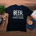 thumbnail image 4 of TotallyTorn Beer Is Not Just For Breakfast Anymore Novelty Sarcastic Funny Mens Graphic T Shirts, 4 of 5