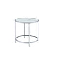 thumbnail image 4 of Steve Silver 24" Rayne Faux White Marble Top Round End Table, 4 of 4