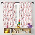 thumbnail image 5 of Blackout Kids Curtains,Pink Cow Strawberry Flower Pattern Childrens Insulated Curtains Set Of 2,Bedroom Essentials,Toddler Room Decor 42x54in(106x137cm), 5 of 5