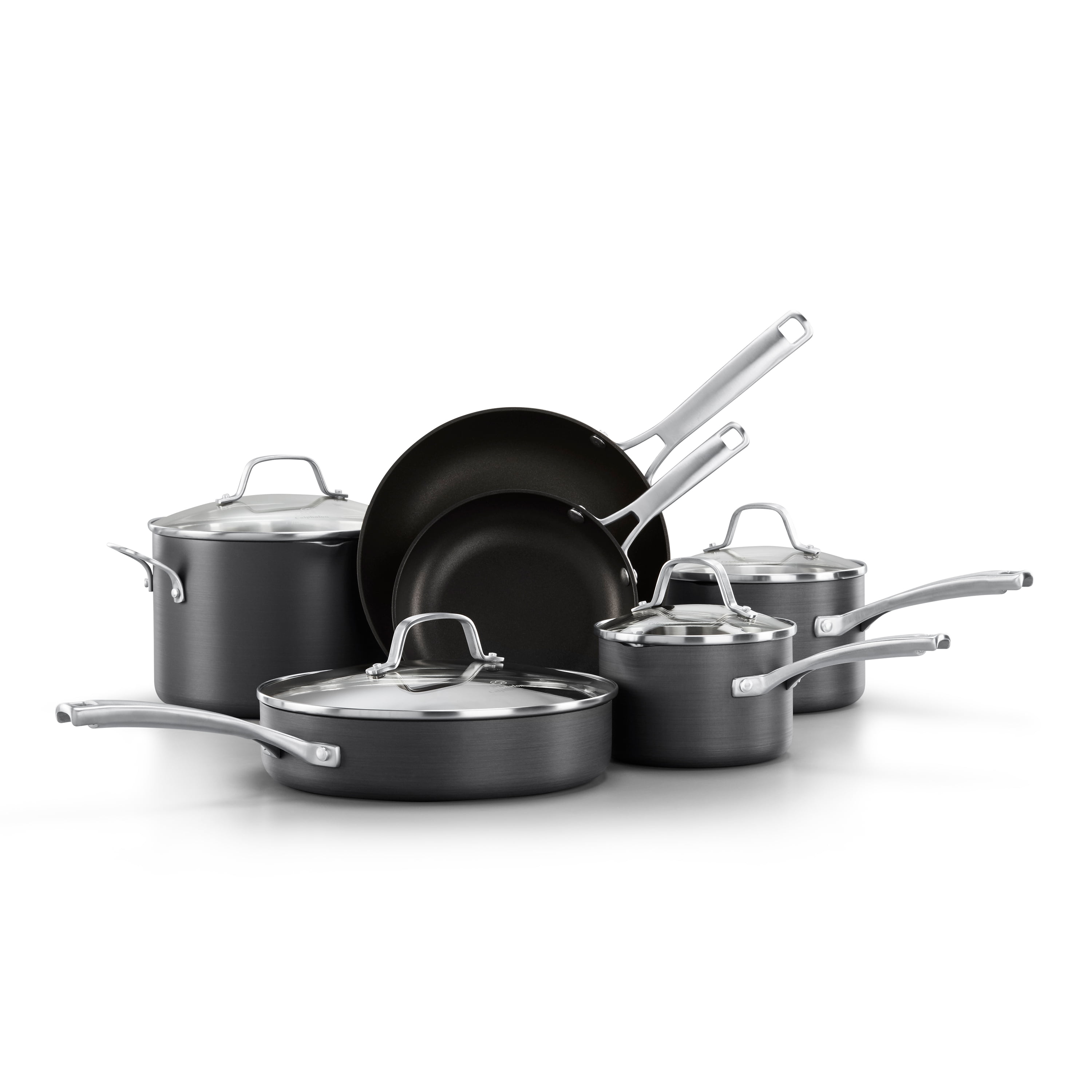 14-Piece Cookware Set Select by Calphalon Hard-Anodized Nonstick Pots and Pans 