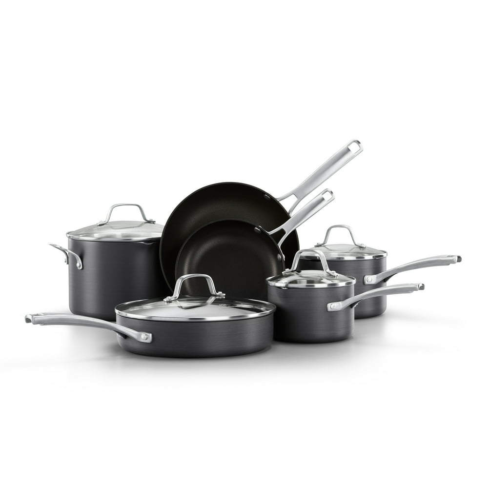 Calphalon Classic HardAnodized Nonstick Pots and Pans, 10Piece Cookware Set