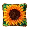 thumbnail image 4 of Flowers Latch Hook Rug Making DIY Craft Shaggy Kids Adults Rug Tapestry Making DIY work Supplies 16x16inch Sunflowers, 4 of 9
