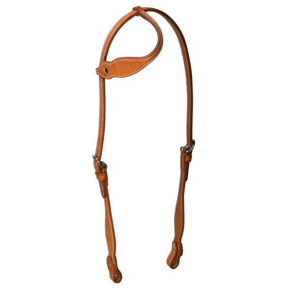 Tahoe Tack Double Layer Country Western Slip Ear Headstall - London Tan