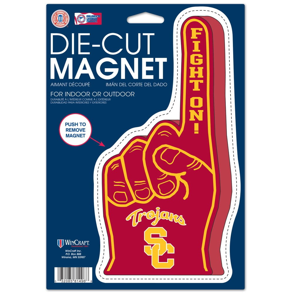 USC Trojans Official NCAA 6.25 inch x 9 inch Die Cut Car by