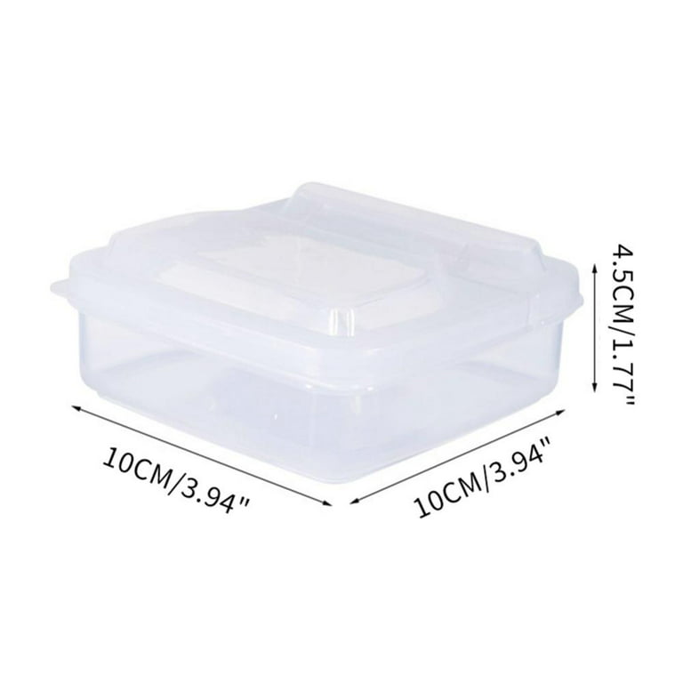 Meat Saver 2 Pack Bacon Storage Containers Fresh-keeping Box Cookie Holder Plastic with Lids for Refrigerators Freezer Lunch Box Food Storage