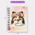 thumbnail image 5 of Happy Mother's Day Shetland Sheepdog with Flower Crown and Greeting Card Spiral Bound Journal Sheltie Dog Lover Gifts 5x7in Spiral Notebook - 13004, 5 of 5