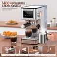thumbnail image 4 of Máquina de café espresso QJA 20 bar con espumador de leche y tanque de agua de 1.7 litros, 4 of 9