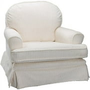 Newco - Rounded-Back Chenille Glider, Ivory
