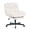 White, variant on Daluvenix Office Chair, Ergonomic Extra Wide Big Desk Chair with Retractable Footrest, Height Adjustable Swivel Teddy Fleece Mid Back Home Chair with Wheels, White