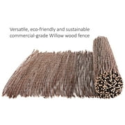 Backyard X-Scapes Natural Willow Rolled Panel Fence Natural 96 in L x 72 in H