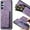 Purple, variant on for Samsung Galaxy A16 Case with Detachable Credit Card Holder Slot, Magnetic Slim Scratch Resistant Ultra-Thin Case for Samsung Galaxy A16. TCK-Retro Purple