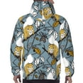thumbnail image 7 of Balery Squirrel And Leaves Pattern Mens Hoodie Kangaroo Pocket Hoodie Pullover Hooded Sweatshirt Ideal for Daily Wear Travel and Home-Medium, 7 of 7