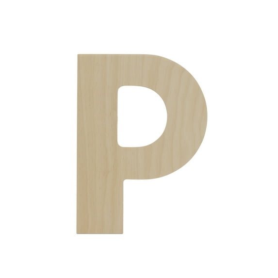 Wooden Letter P Cutouts 12", Pack of 10 Wooden Letters for Wall Decor, Home Decor, Crafts, and Party Decorations by Woodpeckers