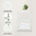 thumbnail image 3 of Design Ideas MeshWorks 3-Tier Metal Storage Shelving Unit Rack, White, 3 of 9