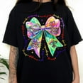 thumbnail image 3 of Mardi Gras Watercolor Bow Sublimation, funny T shirt, Comfort color, Bown shirt, Gift for mom, 3 of 3