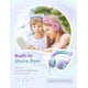 thumbnail image 3 of Auriculares iClever Kids FunShare con forma de oreja de gato, luz LED, color morado, 3 of 6