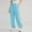 Light Blue, variant on Solid Color Cotton Sweatpants Women 2024 Workout Joggers with Pockets Coffee S
