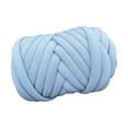 thumbnail image 2 of 250G Chunky Yarn Bulky Yarn Length 20M Crocheting Soft Jumbo Tubular Yarn Arm Knitting Yarn for Sweaters Hats Cushion Kids Crafts Cat Blue, 2 of 8