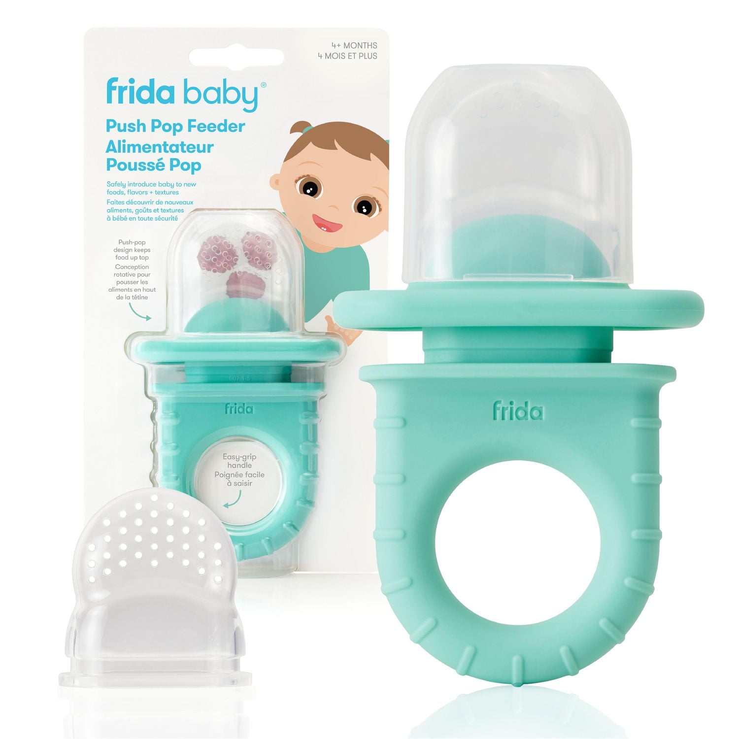 Frida Baby Push Pop Feeder, Baby Fruit Food Feeders, Safely