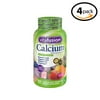 Vitafusion Chewable Calcium Gummy Vitamins, Fruit and Cream Flavored, 100 Count - 4 Pack