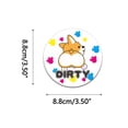 thumbnail image 3 of Wovilon Large Dishwasher Magnet Clean Dirty Sign - Funny Design Magnets - Large, Strong, Cool Magnetic Gadgets For Kitchen Organization And Storage - Strong Double Sided Indicator, 3 of 6