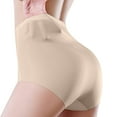 thumbnail image 4 of BOBOGOJP Cotton Bikini Underwear for Women Breathable Cotton Stretch Brief Underwear (Beige,M), 4 of 5