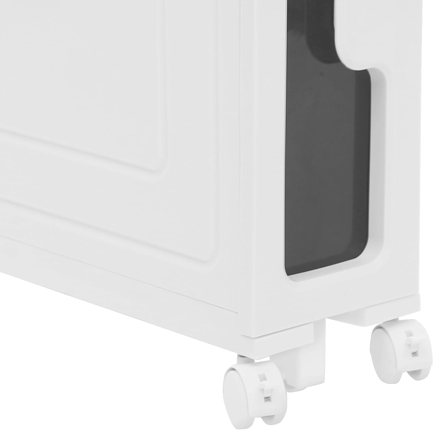 Storage Cabinet for Small Spaces, Over The Toilet Cabinet for Skinny Bathroom Storage Corner Floor (2-Tier)
