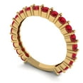 thumbnail image 2 of 1.2 ct Brilliant Round Cut Simulated Ruby 18K Yellow Gold Eternity Band SZ 3.75, 2 of 6