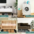 thumbnail image 6 of Home Intuition Bed Risers Heavy Duty Adjustable Bed Furniture Riser 3, 5 or 8.7-Inch, 4 Pack, 8-Piece Set, Black, 6 of 7