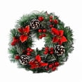 thumbnail image 1 of 2 piezas 30cm Corona de Navidad Simulación Corona Colgante Accesorios de Ventana En La Puerta, Accesorios de Fondo para Árbol de Navidad, 1 of 5
