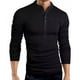 thumbnail image 2 of Playera Slim Fit Cuello Mao Con Botones Manga Larga De Moda, 2 of 8