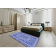 thumbnail image 4 of Ahgly Company Indoor Rectangle Patterned Denim Blue Area Rugs, 8' x 10', 4 of 6